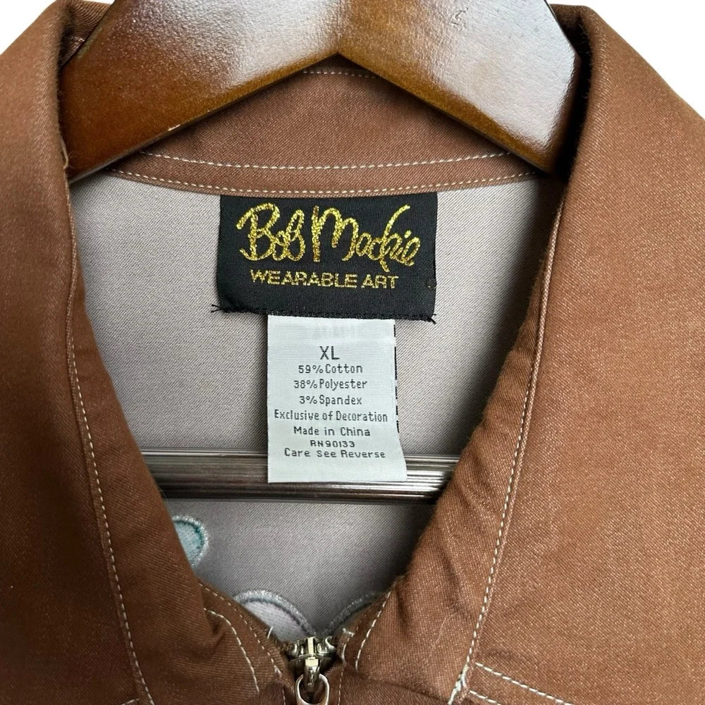 Bob Mackie Wearable Art Women's XL Matching Set Embroidered Jacket Pants Wetern - Picture 7 of 15